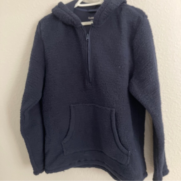 Cuddl Duds Other - Cuddl Duds Men's Cloud Fleece Quarter Zip Hoodie - Blue (M) A544712